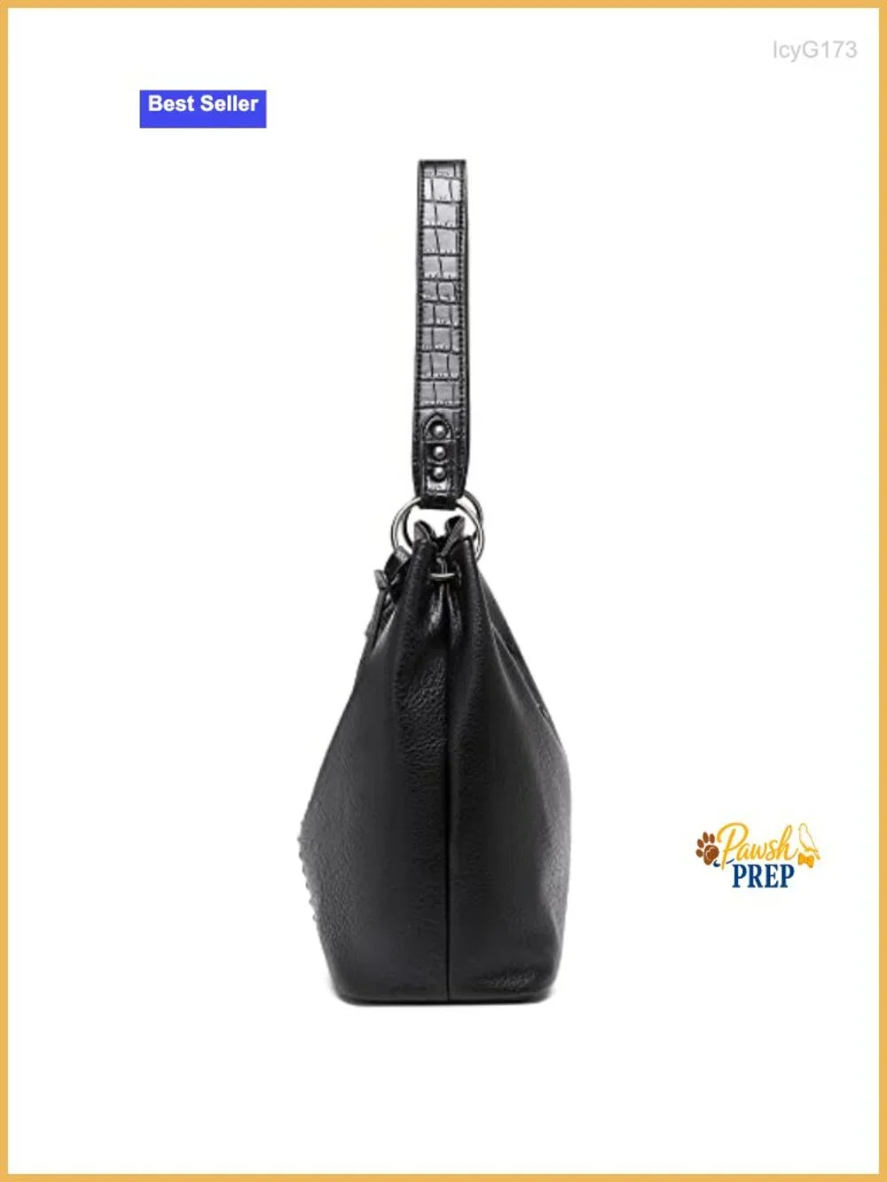 Faux Leather Hobo Bag Slouchy Shoulder Tote for Women
